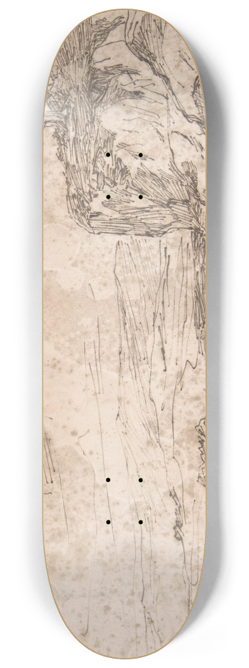 Flicien Rops - Landscape 8.25 inch art skate deck