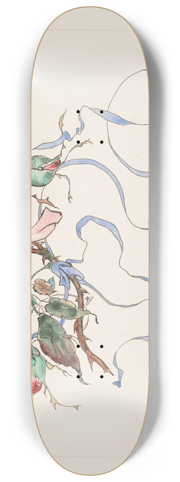 Flix Bracquemond - Assiette (rose) (modle de coloris). 8.25 inch art skate deck