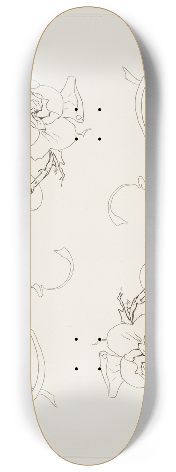 Flix Bracquemond - Couvercle de la soupire ovale. 8.25 inch art skate deck