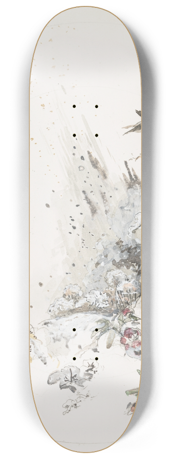 Flix Bracquemond - La neige 8.25 inch art skate deck