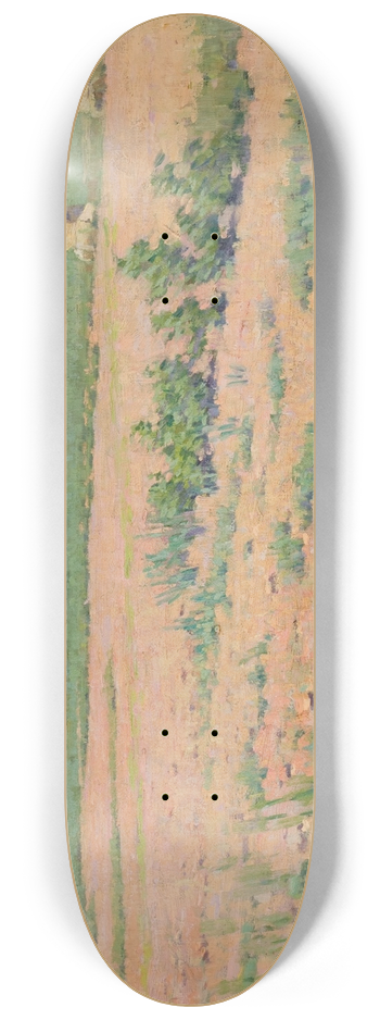 French School - French Country Landscape with Houses in the Distance 8.25 inch art skate deck