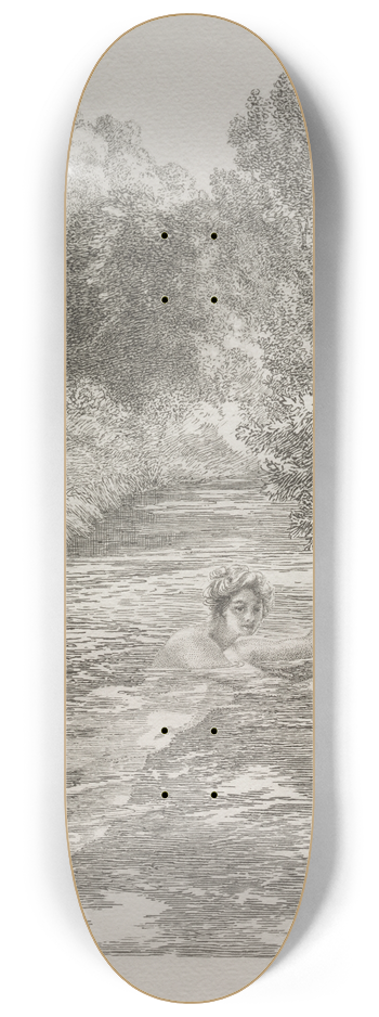 Flix Bracquemond - The Bather 8.25 inch art skate deck