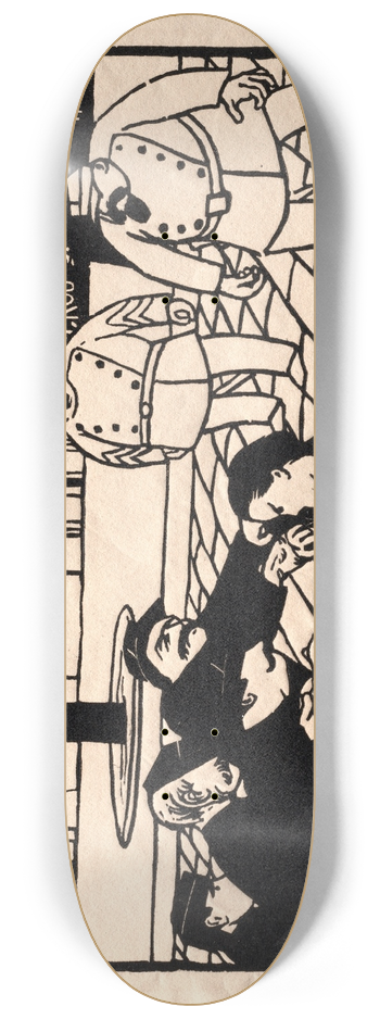 Flix Vallotton - The Anarchist 8.25 inch art skate deck