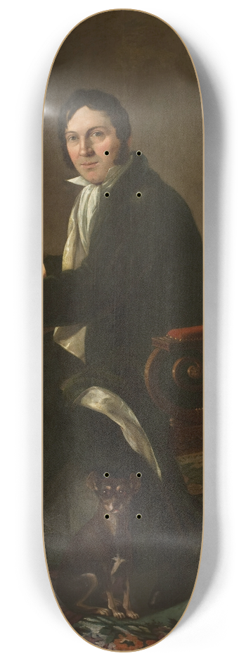 Aleksander Ludwik Molinari - Portrait of Karol Kupriski 8.25 inch art skate deck