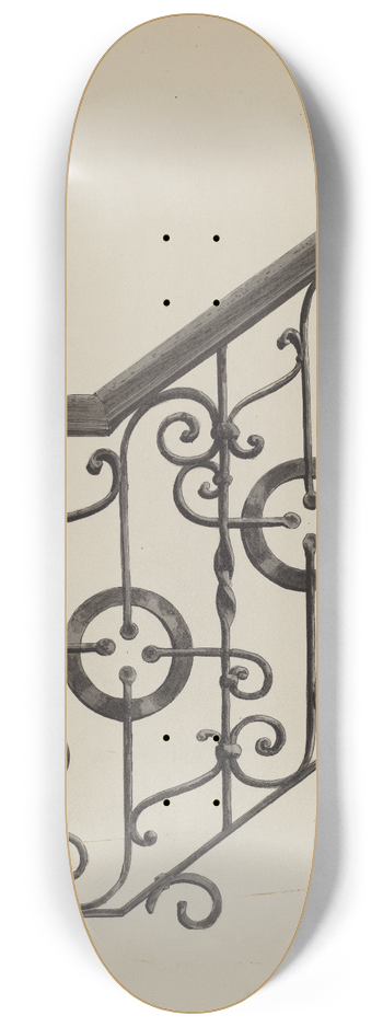 Florence Huston - Iron Fence 8.25 inch art skate deck