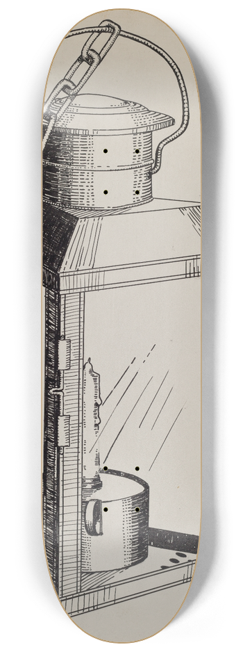 Florence Huston - Stable Lantern 8.25 inch art skate deck
