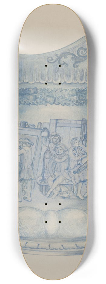 Florence Stevenson - Beer Pitcher 8.25 inch art skate deck