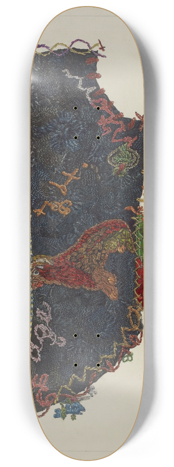 Florence Truelson - Quilt Section  Patchwork 8.25 inch art skate deck