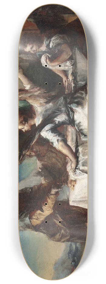 Francesco Guardi - Abraham Welcoming the Three Angels 8.25 inch art skate deck