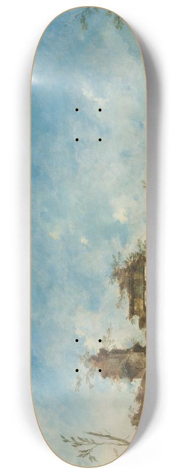 Francesco Guardi - Fantastic Landscape 8.25 inch art skate deck