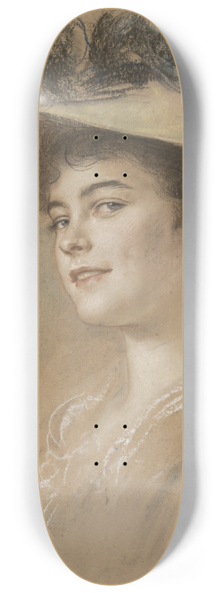 Friedrich August von Kaulbach - Frulein Lahmeyer 8.25 inch art skate deck