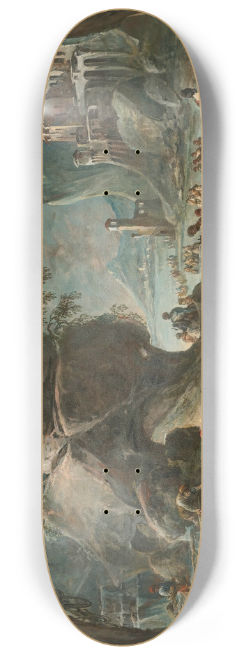 Francesco Simonini - Soldiers Crossing A River 8.25 inch art skate deck