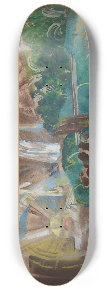 Frances Hodgkins - The millwheel 8.25 inch art skate deck