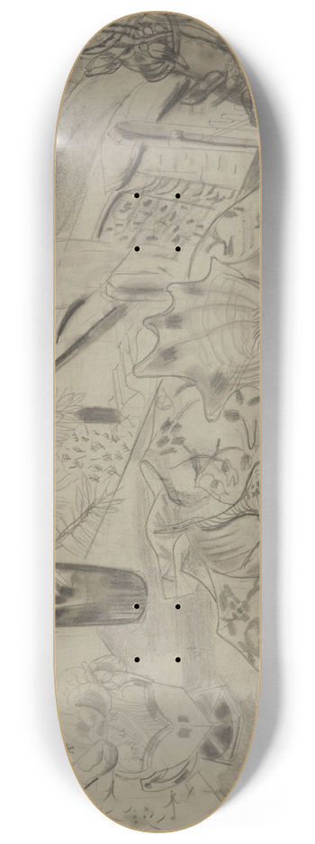 Frances Hodgkins - Wings over water 8.25 inch art skate deck