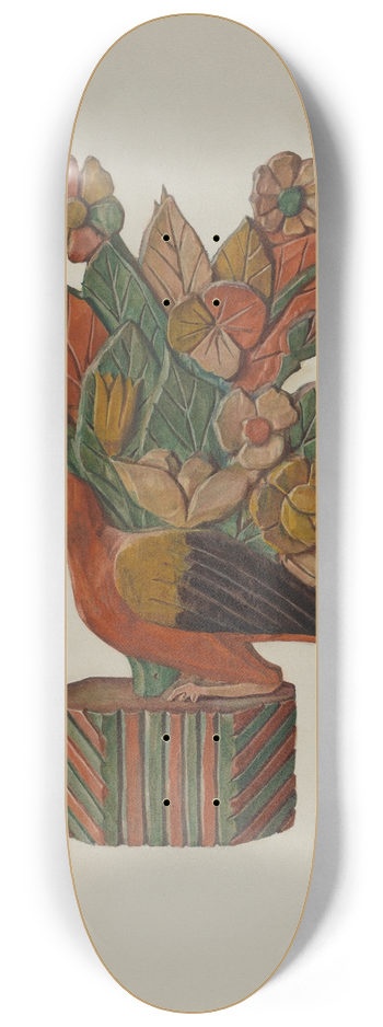 Frances Lichten - Pa. German Bird 8.25 inch art skate deck