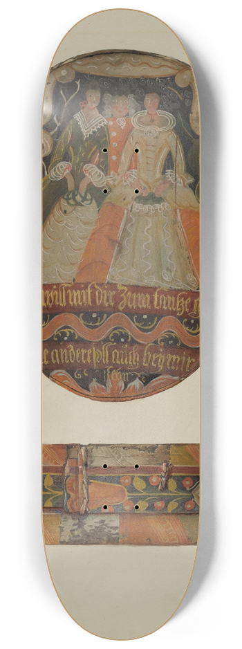 Frances Lichten - Pa. German Brides Box 8.25 inch art skate deck