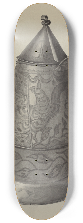 Frances Lichten - Pa. German Coffee Pot 8.25 inch art skate deck