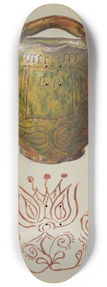 Frances Lichten - Pa. German Jug 8.25 inch art skate deck