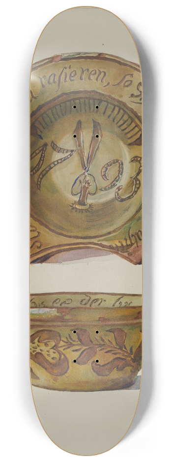Frances Lichten - Pa. German Shaving Basin 8.25 inch art skate deck