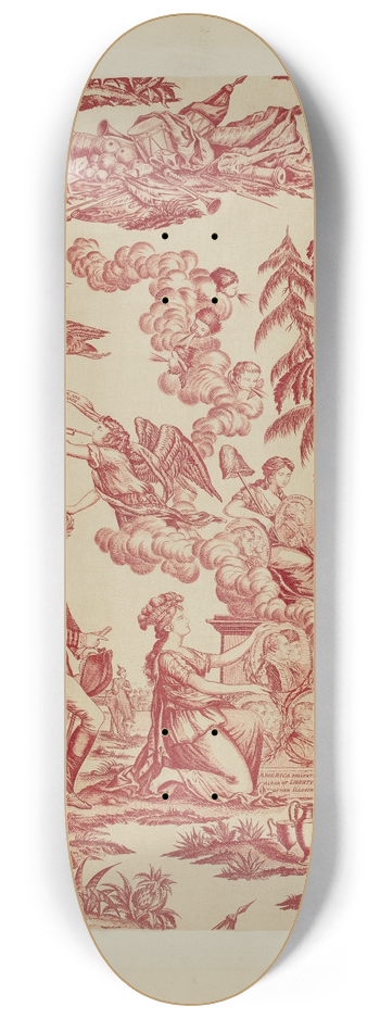 Frances Lichten - Patchwork Bedspread 8.25 inch art skate deck