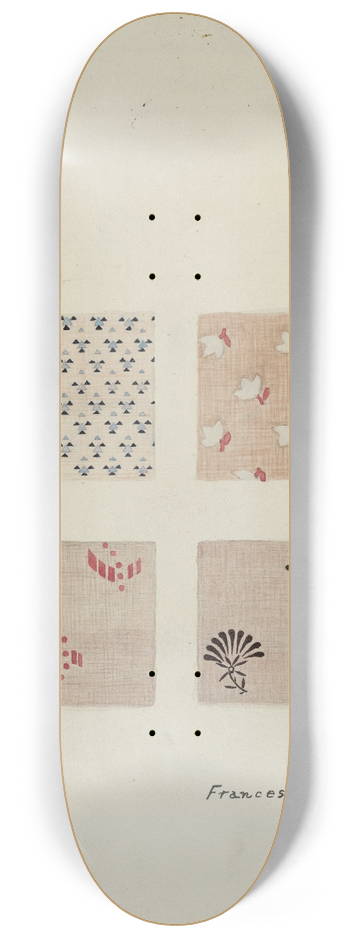 Francis Bruner - Printed Textiles 8.25 inch art skate deck