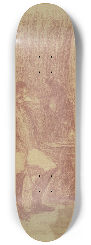 Francisco de Goya - The three refreshments 8.25 inch art skate deck