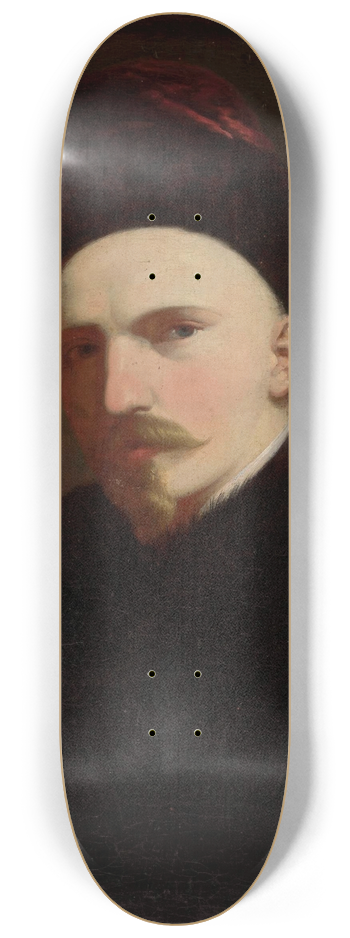 Aleksander Rycerski - Self-portrait 8.25 inch art skate deck