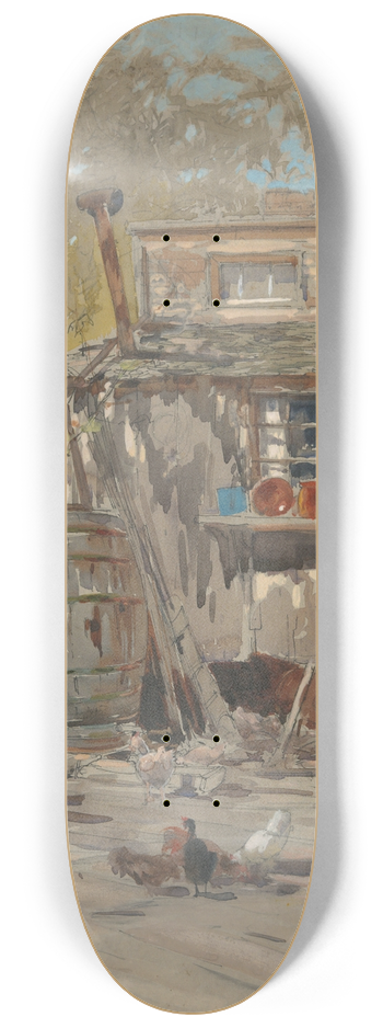Francis Hopkinson Smith - Barnyard 8.25 inch art skate deck