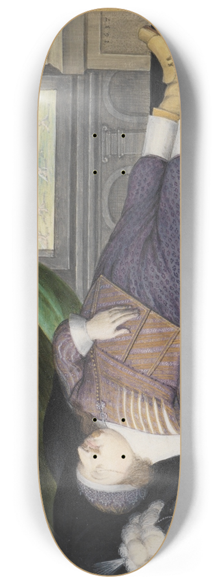 Friedrich Brentel - Philipp Ludwig zu Rappoltstein auf dem Totenbett 8.25 inch art skate deck
