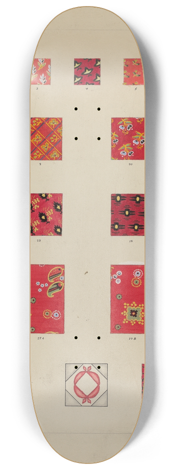 Francis Law Durand - Printed Quilted Patches 8.25 inch art skate deck