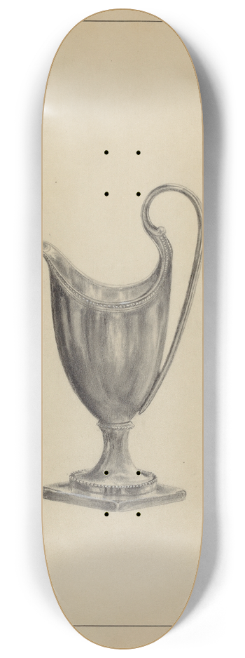 Francis Law Durand - Silver Cream Pitcher 8.25 inch art skate deck