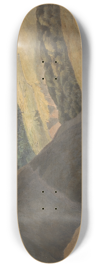 Francis Towne - View on Lake Maggiore at Evening 8.25 inch art skate deck