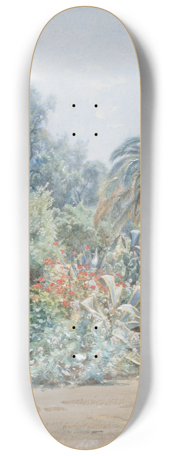 Francois-Louis Franais - Coin de jardin,Villa Fremy 8.25 inch art skate deck