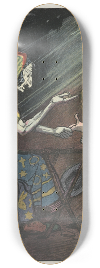Frank Arthur Nankivell - Reading his future 8.25 inch art skate deck