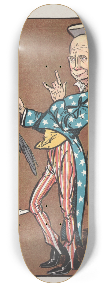 Frank Arthur Nankivell - Uncle John 8.25 inch art skate deck