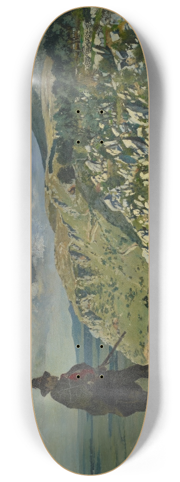 Frank Buchser - Brigand Standing Guard in the Mountains 8.25 inch art skate deck