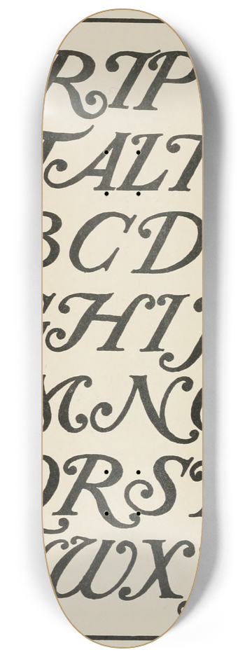 Frank Chouteau Brown - Modern American Script 2 8.25 inch art skate deck