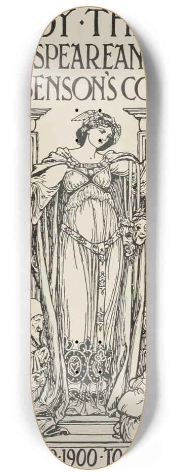 Frank Chouteau Brown - Modern English Poster 8.25 inch art skate deck