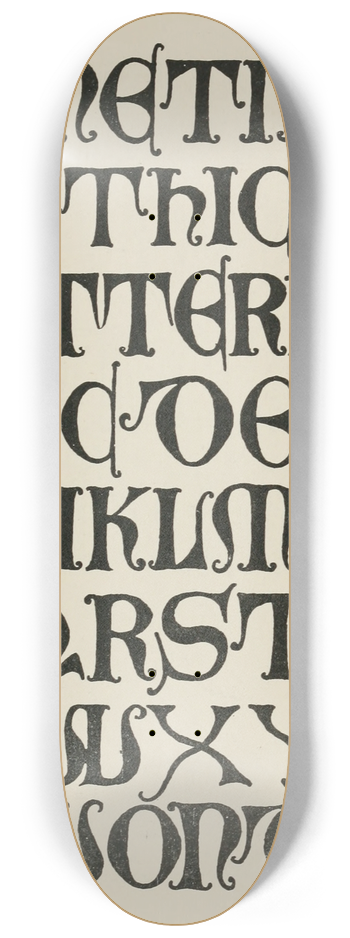 Frank Chouteau Brown - Venetian Gothic Capitals 8.25 inch art skate deck