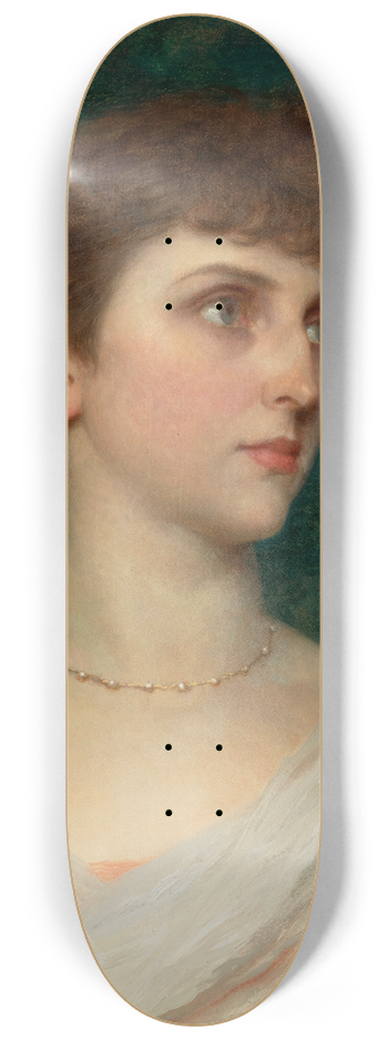 Frank Dicksee - Portrait of Maude Moore 8.25 inch art skate deck