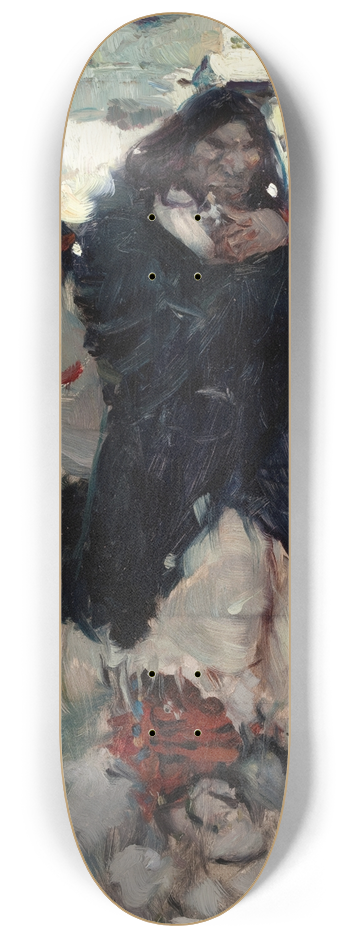Frank Earle Schoonover - Sketch for The Funeral Procession 8.25 inch art skate deck