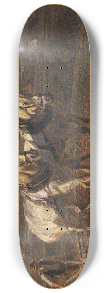 Friedrich Eckenfelder - Bauer mit Pferdegespann 8.25 inch art skate deck