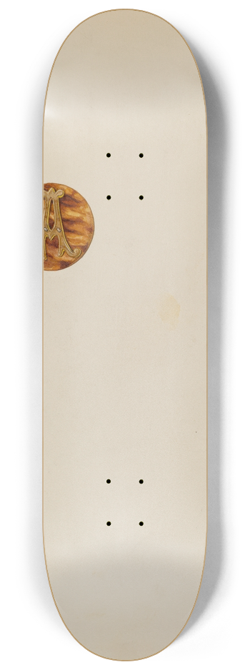 Frank Fumagalli - Cuff Button 8.25 inch art skate deck