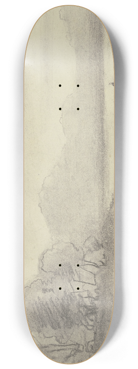 Friedrich Ernst Morgenstern - Boats at the Chiemsee 8.25 inch art skate deck