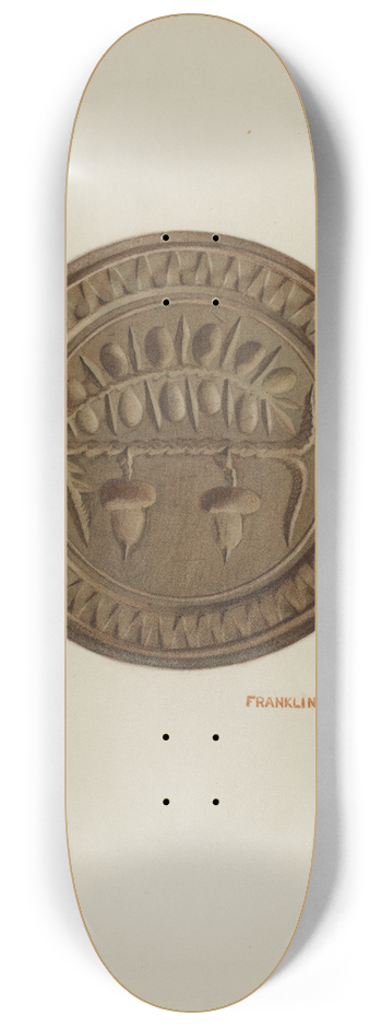 Franklyn Syres - Pa. German Butter Mold 8.25 inch art skate deck