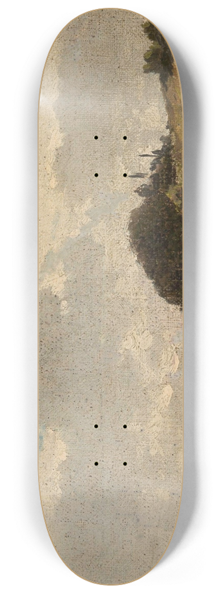 Aleksander Swieszewski - River (lake) landscape 8.25 inch art skate deck