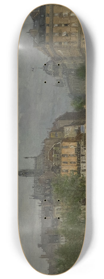 Frank Myers Boggs - View ofParis 8.25 inch art skate deck