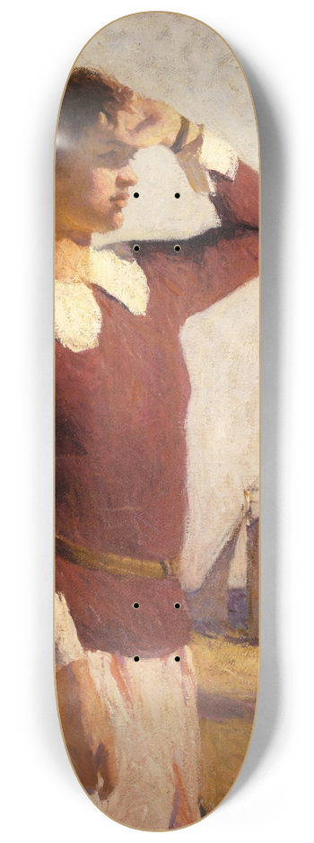 Frank Weston Benson  - The Watcher 8.25 inch art skate deck
