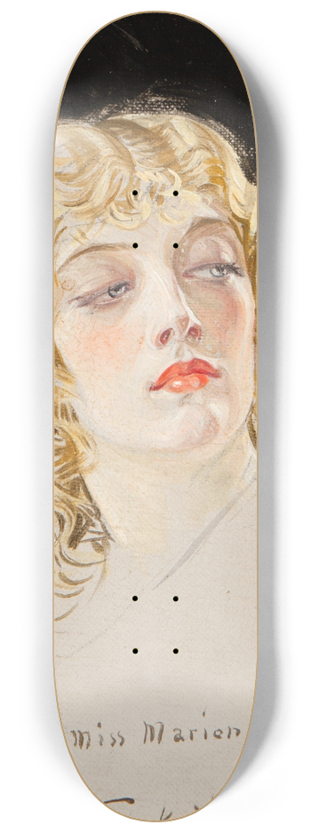 Frank Xavier Leyendecker - Marion Davies 8.25 inch art skate deck