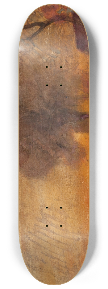 Franois-Auguste Ravier - Landscape at Dusk 8.25 inch art skate deck